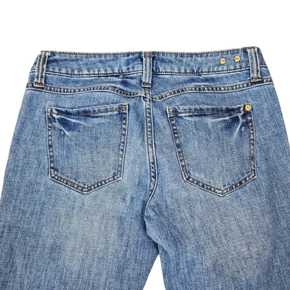 Cabi Low Rise Straight Leg Medium Wash Jeans 5 Pocket Size 4 - Picture 11 of 12